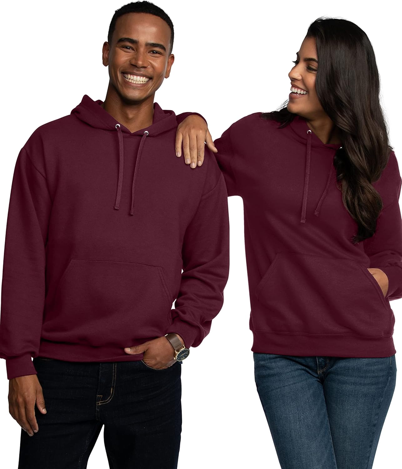 Fruit of the Loom Men'S Eversoft Fleece Hoodies, Moisture Wicking & Breathable, Pullover Hooded Sweatshirt