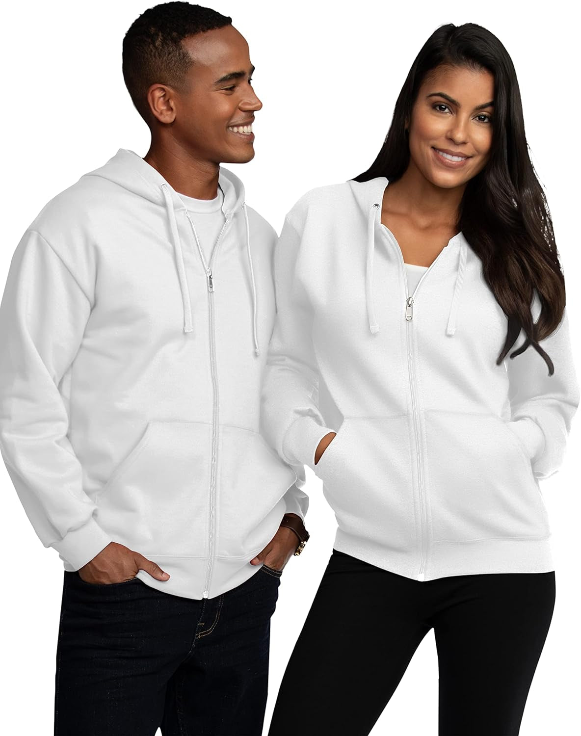 Fruit of the Loom Unisex Adult Eversoft Fleece Full Zip Hoodie Sweatshirt