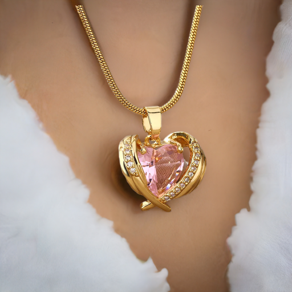 Bohemia Pink Cubic Zirconia Necklace